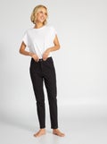 Slim-fit spijkerbroek - L32 ZWART - Kiabi