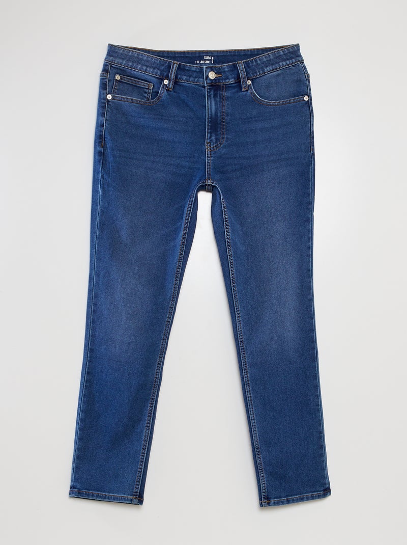 Slim-fit stretchjeans - L30 BLAUW - Kiabi