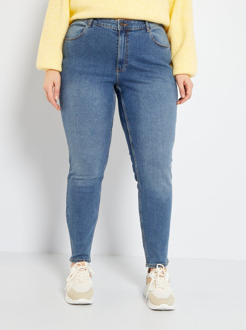 Slim-fit stretchjeans - L30 BLAUW - Kiabi