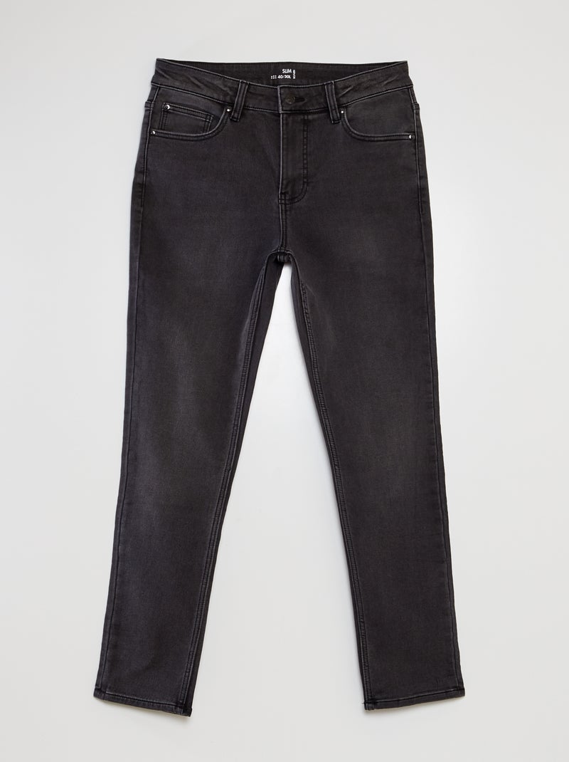 Slim-fit stretchjeans - L30 GRIJS - Kiabi