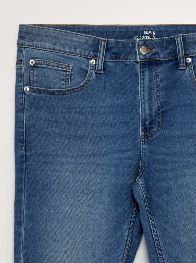 Slim-fit stretchjeans - L32 BLAUW - Kiabi