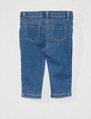 Slim-fit stretchjeans met verstelbare taille