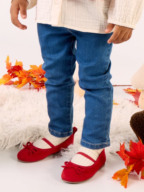 Slim-fit stretchjeans met verstelbare taille - Kiabi