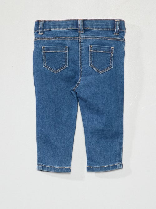 Slim-fit stretchjeans met verstelbare taille - Kiabi