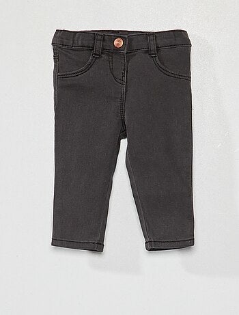 Slim-fit stretchjeans met verstelbare taille