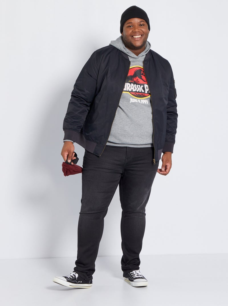 Slim-fit stretchjeans zwart - Kiabi