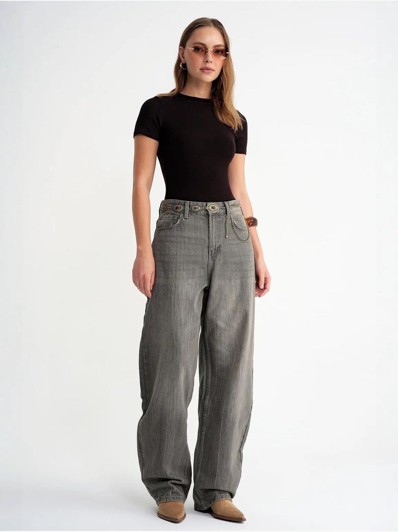 Slim-fit t-shirt van katoen met ronde hals mixray Donkerbruin - Kiabi