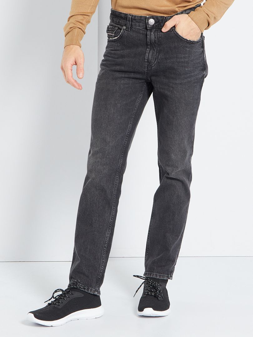Slimfit tapered jeans ZWART Kiabi 25.00€