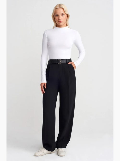 Slim fit top met lange mouwen en halve col dilvin - Kiabi Slim fit top met lange mouwen en halve col dilvin - Kiabi