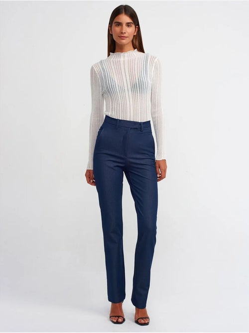 Slim fit trui met halve col en ribstructuur dilvin - Kiabi Slim fit trui met halve col en ribstructuur dilvin - Kiabi