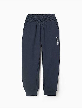 Slim fleece joggers met zakken en zy print