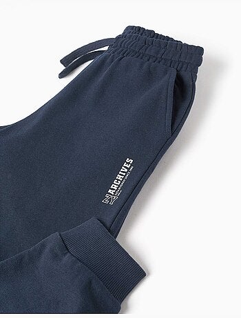 Slim fleece joggers met zakken en zy print