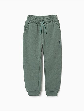Slim fleece joggers met zakken en zy print