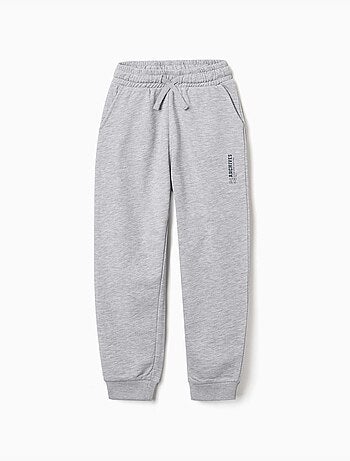 Slim fleece joggers met zakken en zy print