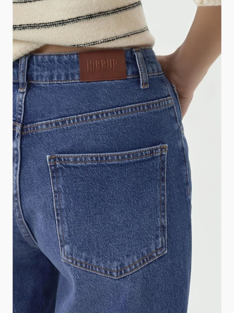 Slim jeans met scheuren hiccup Saffierblauw - Kiabi