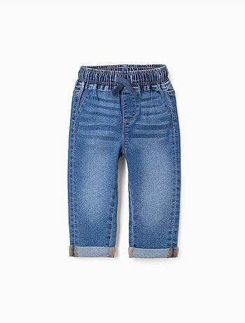 Slim jeans met trekkoord