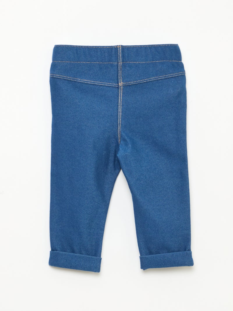 Slim treggingbroek Blauw - Kiabi