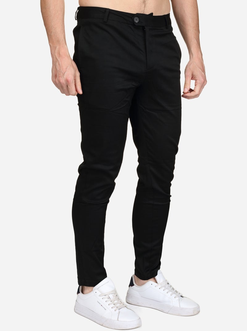 Slimfit-kostuumbroek - Frilivin Zwart - Kiabi