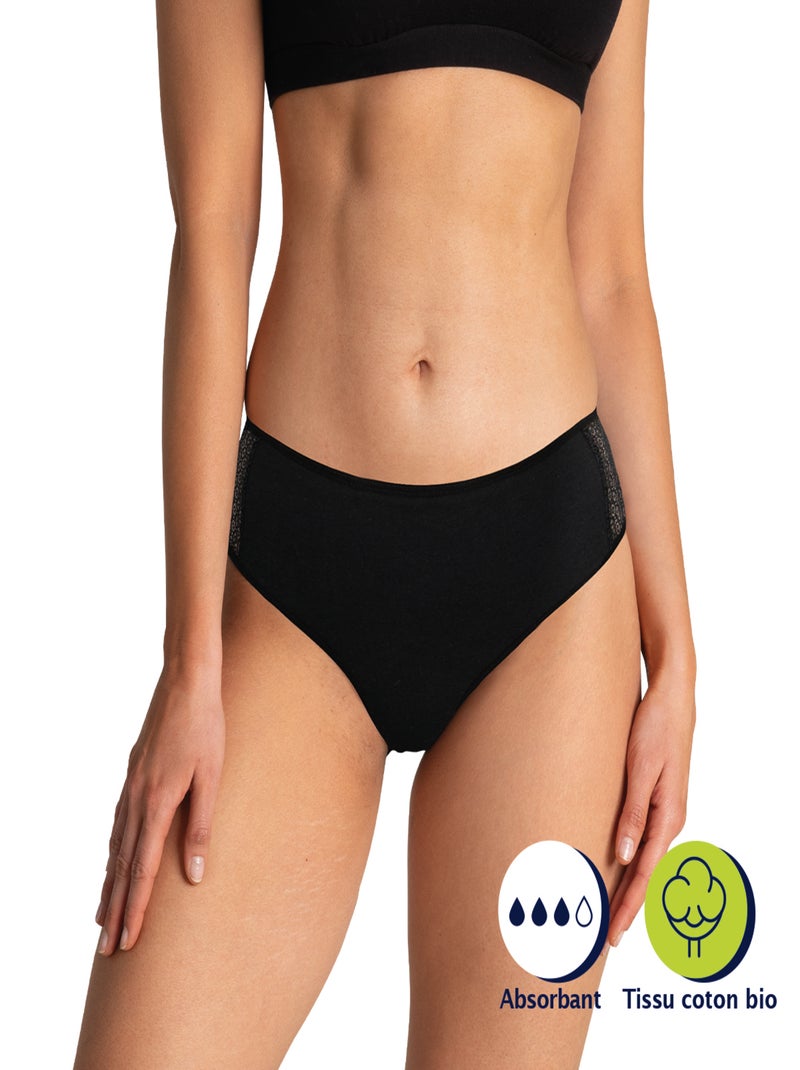 Slip bij urineverlies athena Zwart - Kiabi