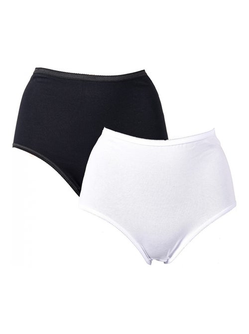 Slip Dames Comfort Maillot Katoen Premium - Set van 2 - Kiabi Slip Dames Comfort Maillot Katoen Premium - Set van 2 - Kiabi