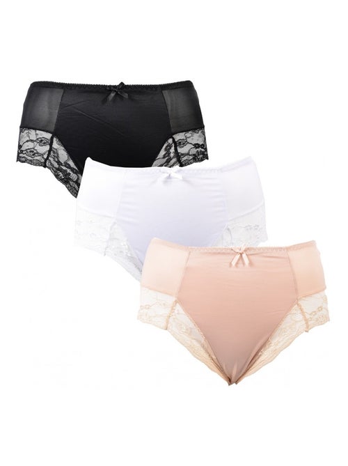 Slip Dames INFINITIF - Set van 3 - Kiabi Slip Dames INFINITIF - Set van 3 - Kiabi