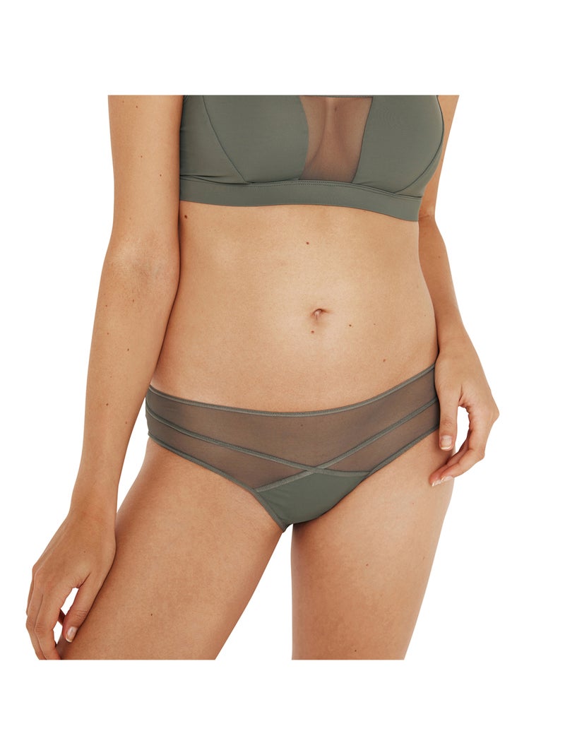 Slip dames tule athena Groen - Kiabi