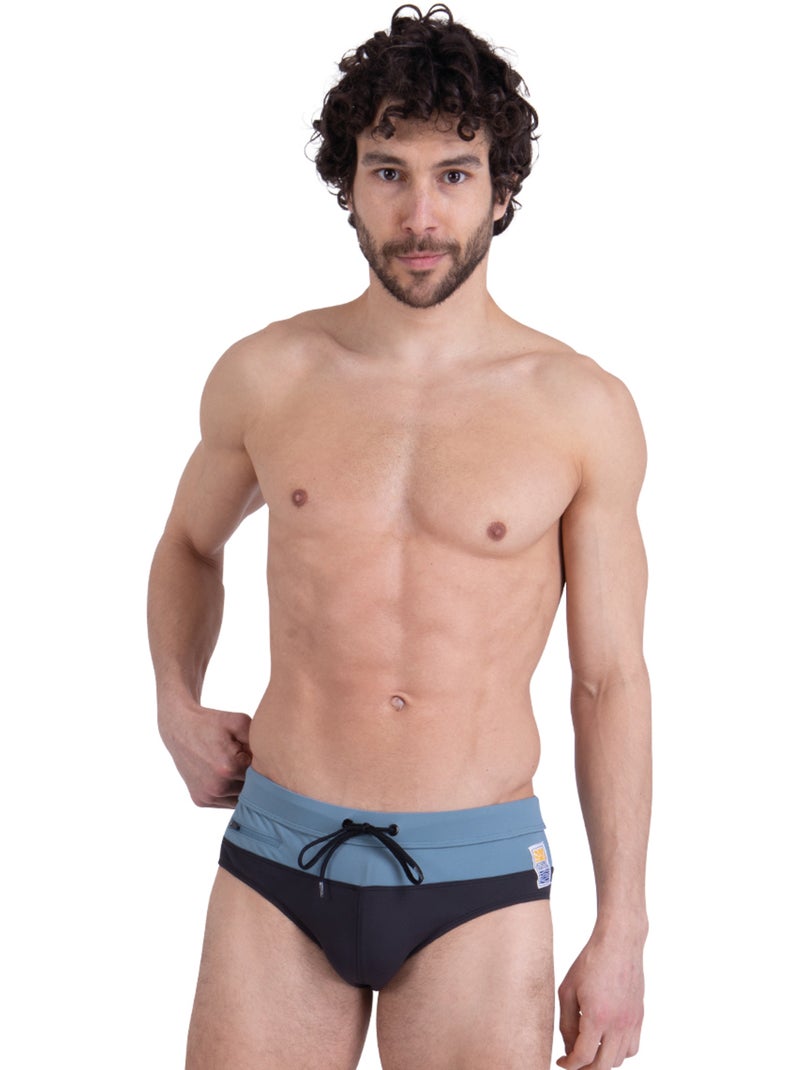 Slip de bain homme construction surf club athena Bleu Bleu - Kiabi
