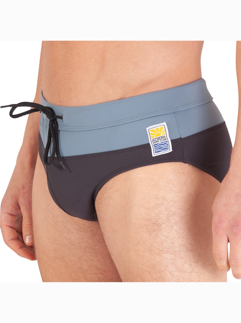 Slip de bain homme construction surf club athena Bleu Bleu - Kiabi