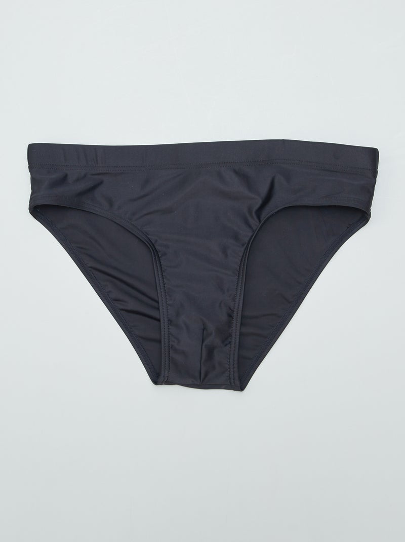 Slip de bain piscine noir - Kiabi