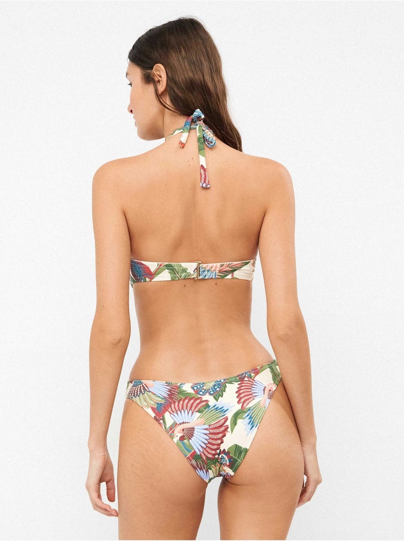 Slip de bikini taille en v Multicolore - Kiabi