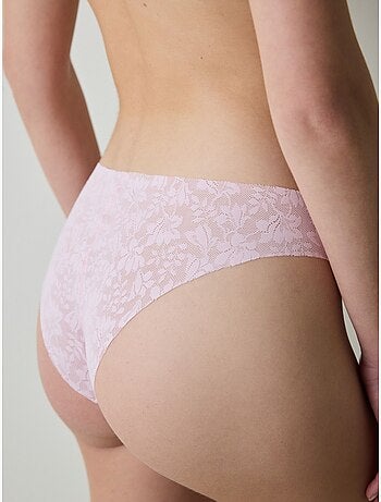 Slip dentelle à découpe laser invisible penti
