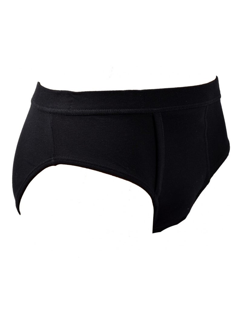 Slip Heren Zak TWINDAY Comfort Biologisch Katoen Zwart - Kiabi