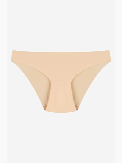 Slip lisse sans couture taille mi-haute à découpe laser penti - Kiabi