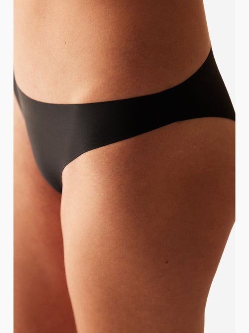 Slip lisse sans couture taille mi-haute à découpe laser penti - Kiabi