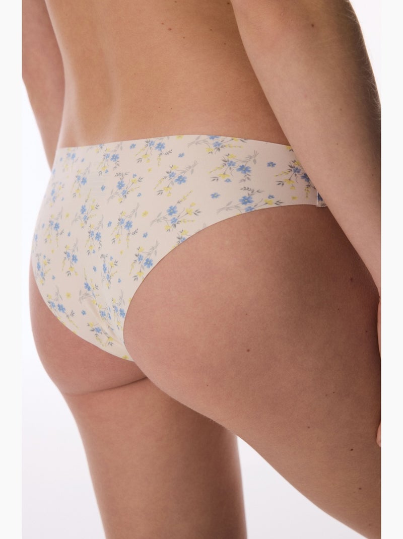 Slip met dessin en lasersnit penti Wit Blauw - Kiabi