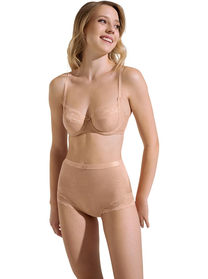 Slip met hoge taille evelyn Beige - Kiabi