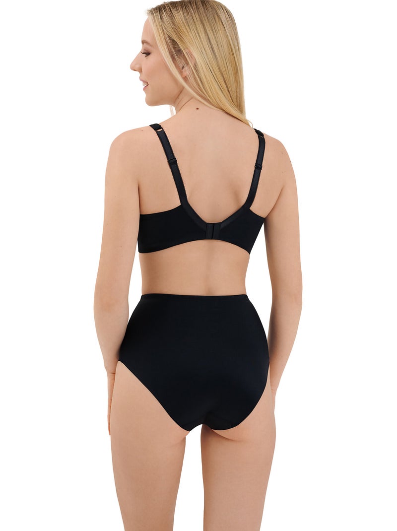 Slip met hoge taille jane Zwart - Kiabi