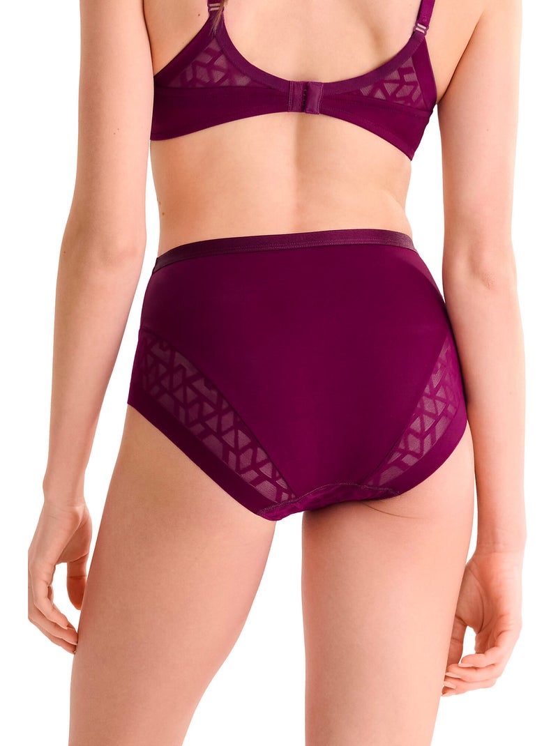 Slip met hoge taille opal Magenta - Kiabi