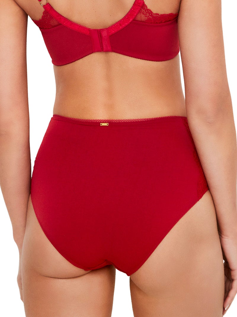 Slip met hoge taille renatta Rood - Kiabi