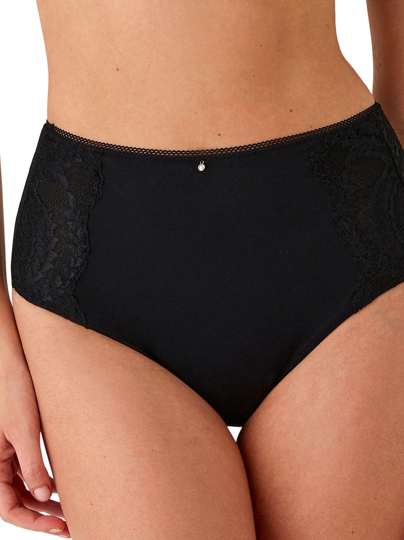 Slip met hoge taille renatta Zwart - Kiabi