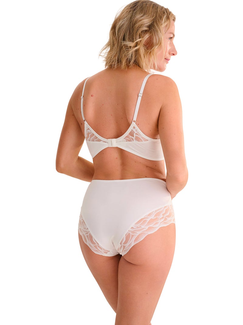 Slip met hoge taille river Ecru - Kiabi