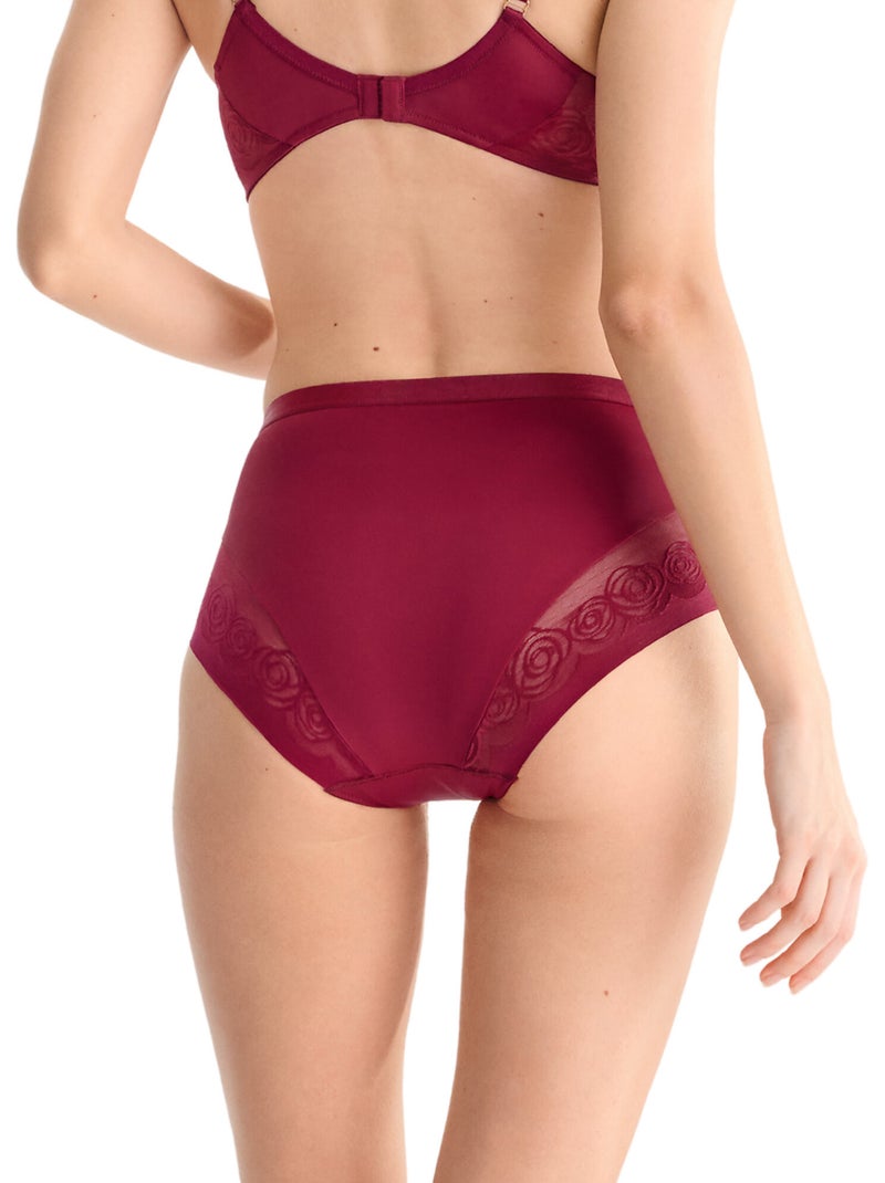 Slip met hoge taille ruby Rood - Kiabi