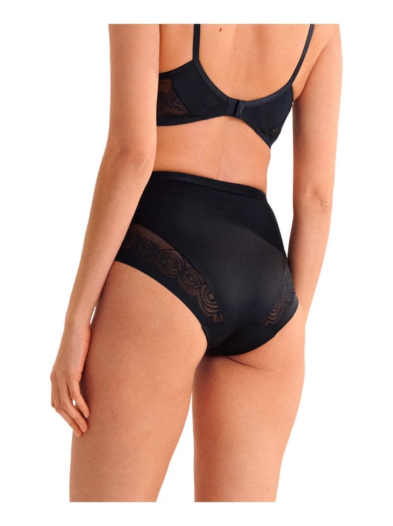 Slip met hoge taille ruby Zwart - Kiabi