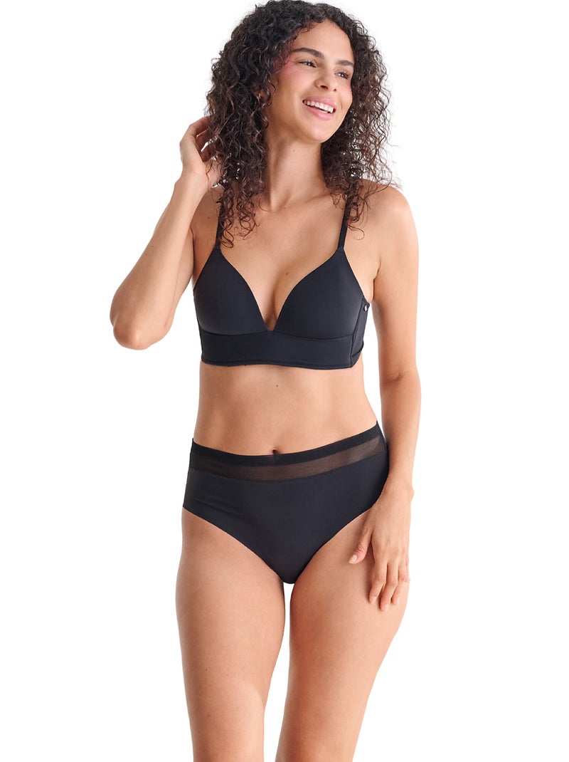 Slip met hoge taille sia Zwart - Kiabi