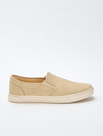 Slip-on sneakers in suedine
