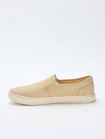 Slip-on sneakers in suedine