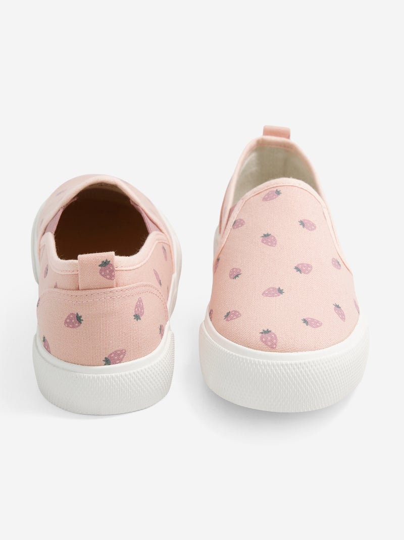 Slip-on sneakers met motief Rose - Kiabi