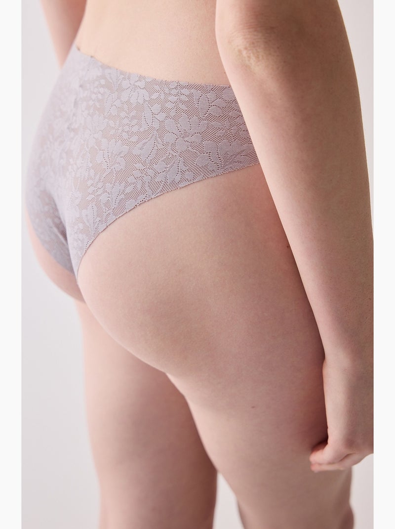 Slip onzichtbaar kant lasergesneden penti Lavendel - Kiabi