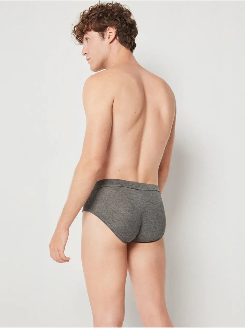 Slip pour homme en tissu Gris Gris anthracite - Kiabi