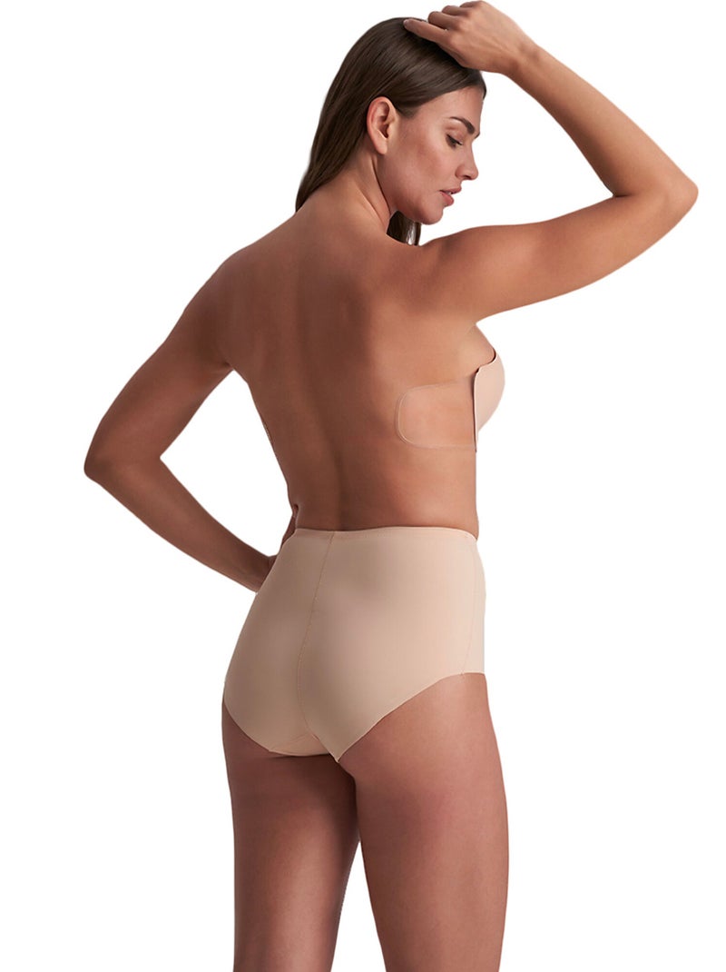 Slip sculptant hauteur moyenne sculpting Beige - Kiabi